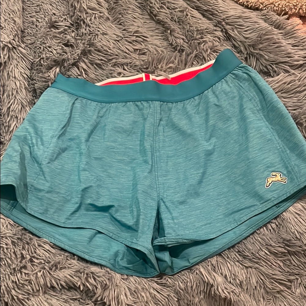 Tracksmith Blue Session shorts